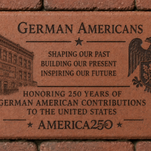 America250 - Engraved Brick & "German Ingenuity" Book